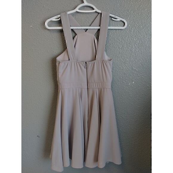 Lulu's Forevermore Gray Halter Skater Dress Size XSmall - Picture 11 of 16